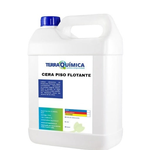 CERA PISO FLOTANTE cera acrílica para pisos laminados, brillo auto brillante y fácil remoción